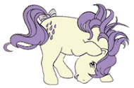 my little pony wth purple hair and rain cutie mark